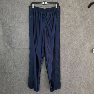 Nike Breakaway SweatPants Men Joggers Pants Navy Blue Sz M Side Button VTG Sport